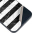 Black and White Striped Marble iPhone 14 Plus Skin